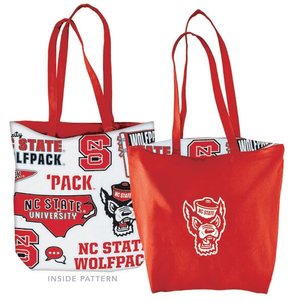 Tote With Allover Logo Red